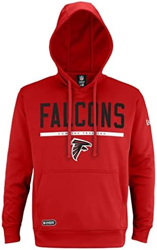 New Era NFL Muška sigurnosna dukserica s kapuljačom s kapuljačom, Pro Football Fleece Hoodie