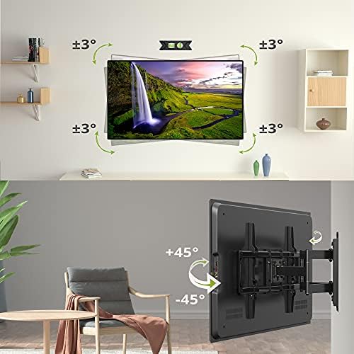 USX Mount SMM015 dugačka televizija Zidni nosač za 26-55 inčni i SML018-1 klizni televizor zidni nosač za 32-90 inčni TV Potpuno kretanje