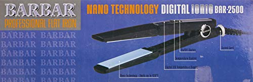 Barbar 2500 Nano jonski ravni gvožđe 1,5 inčni, crni