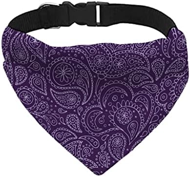 Ljubičasta Paisley Pet Bandana ovratnik - uzorak ovratnik šal - grafički pas Bandana