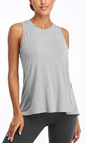 Sanutch Open Back Workout Top Backlex Yoga majice Vezajte rezervoar za žene za žene