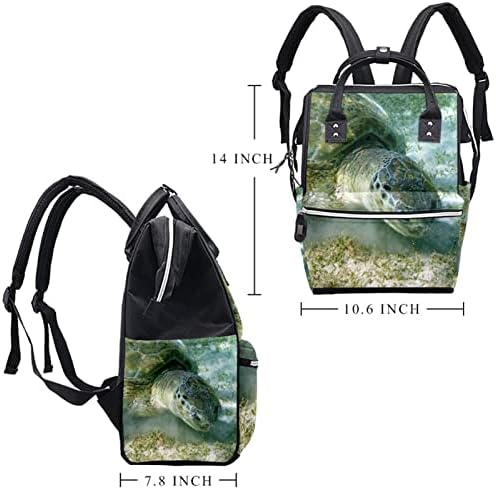 Podvodno more kornjača smiješne tortoise ruksak ruksak za bebe nazivne torbe za promjenu multi funkcije Veliki kapacitet putne torba