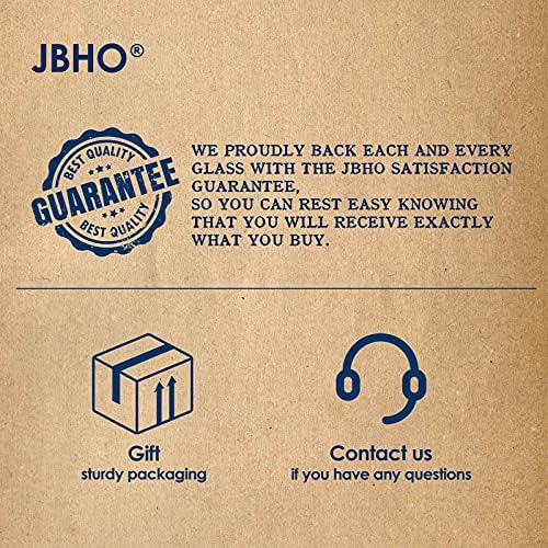 Jbho Premium naočare za viski-Set čaša od 6-12 Oz Scotch-Staromodno kristalno staklo bez olova - Poklon-kutija ideja za ljubitelje