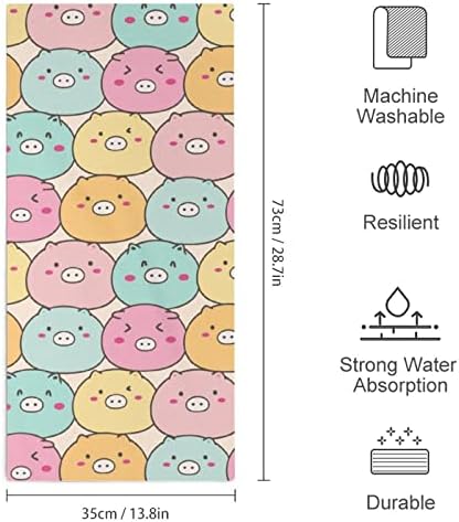 Slatka svinjska glava ručnik za pevanje 28.7 X13.8 krpe za lice superfine vlakne visoko upijaju ručnike ručnici