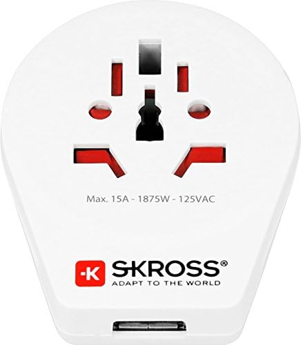 Skrss World za USB putni adapter USB, bijeli