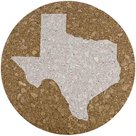 TEXAS COASTER SET CORK 3,5-inčni podmetači - 4 Texas CASTERS TEXAS poklon