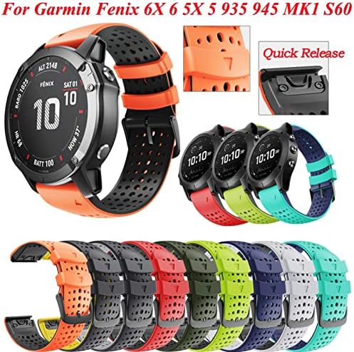 CYSUE 26 22mm trake za sat za Garmin Fenix 6 6x Pro 5 5X 3 3HR 935 945 sat Silikonski Correa Smart Watch narukvica za brzo oslobađanje