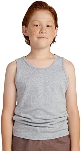 LAPASA dječije majice bez rukava 4 pakovanja, pamuk, potkošulja za dječake, majica, bijele majice bez rukava za malu djecu Djevojke Unisex B11