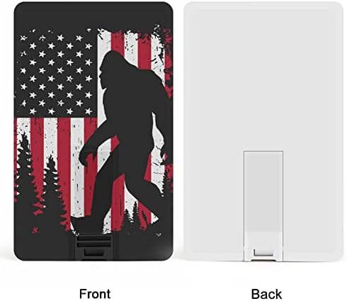Bigfoot i Američka zastava Credit Bank kartica USB Flash diskove Prijenosni memorijski stick tipka za pohranu 64g