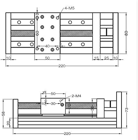 Linear Guides 100-600mm SFU1204 1605 1610 Ballscrew 12 16mm Linear Guide Motion Module Rail Tabela gx80 za 3d štampač