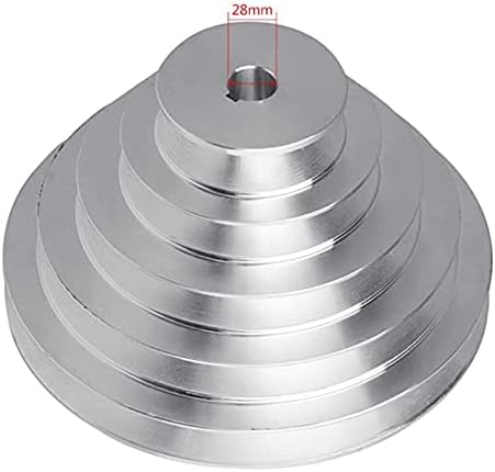 Liujia distributivna remenica aluminijum a tip 5 Step Pagoda kolotura Točka 150 mm Spoljni prečnik od 14 mm do 28 mm otvor za zupčasti