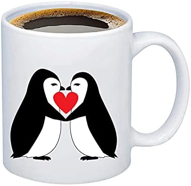 Wsang pingvin pokloni pingvin mlog kafe čaj za čaj pokloni za par BFF šolja Penguin Lover Golvery Day Day