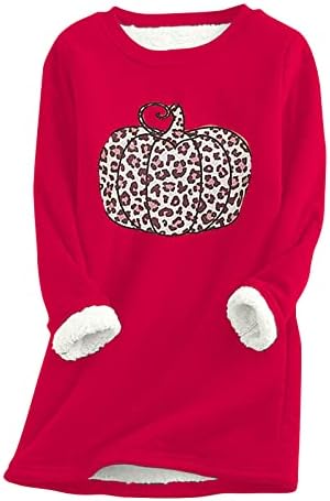 Plus veličine za žene debele nejasne ruke Leopard bundeve pulover pulover tees casual labava bluza
