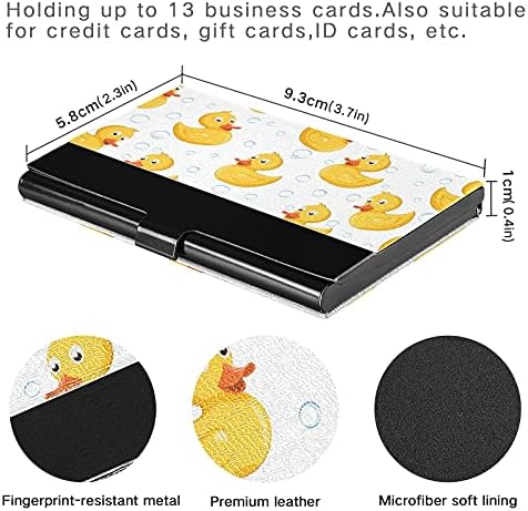 Gumeni držač vizitkarte žute patke za žene i muškarce torbica za držač vizitkarte sa kožnom ličnom karticom Organizator lične kartice