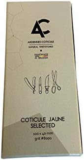 Belgijski Coticule odabrani 100x40 mm Premium prirodni kamen za oštrenje, brusni kamen za oštrenje britvom, 8000 Grit nož za oštrenje
