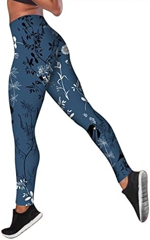 Visaly joga hlače Flare za žene Ženska kontrola Yoga Workout Struk gamaše vježbanje atletske hlače Tummy Print