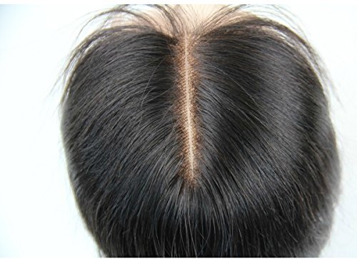 DaJun kosa 6A srednji dio čipkasti zatvaranje 5 5 Izbijeljeni čvorovi Evropska Djevičanska ljudska kosa ravna prirodna boja