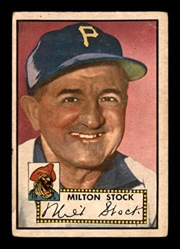 381 Milton Stock - 1952 TOPPS bejzbol kartice Ocjenjina VG - bejzbol ploče sa autogramiranim vintage karticama