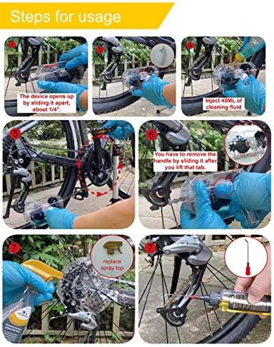 Ultrafashs set za ulje i sredstvo za čišćenje lanca za bicikle sa Odmašćivačem za bicikle,mokro mazivo,čistač lanca,alat za četkicu