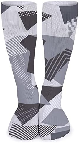 Geometrijski s trouglovima pruge točkice unisex čarape prozračne cijevi čarape atletski čarape za povremeni sport