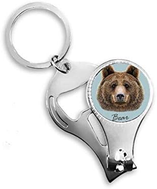 Giant Wild Brown Bear životinjski nokti za nokper prsten za ključeve ključeva