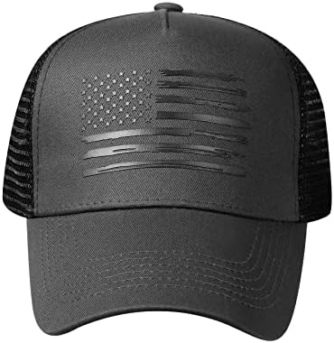 Vionlan bejzbol kapa Američka zastava za zastava Šešir za muškarce Women 3D reljefni logo Podesivi na otvorenom mrežicom snapback šešir