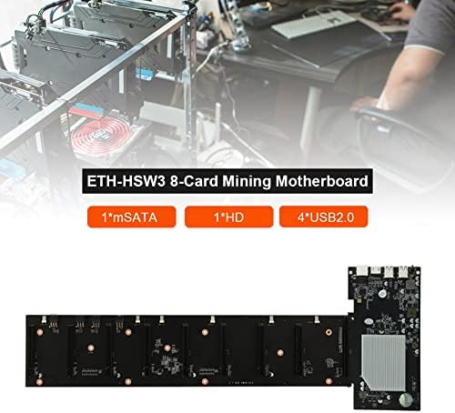 Lsnh rudarstva Rig okvir ETH-HSW3, 8 GPU kompletan rudarstva Rig sistem za rudarstvo Ethereum novčić, Barebone matična ploča, rudarstvo okvir slučaj sa PSU, SSD, Ventilatori za hlađenje, RAM