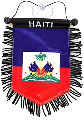 Haiatian Flags Automobili Kućni naljepnici Haiti naljepnice Malo viseće retrovizor Ogledalo Automobilski dodaci Montira na staklo