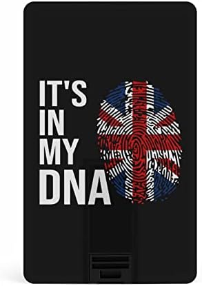 To je u mojoj DNK britanskoj zastavi USB pogonski dizajn kreditne kartice USB fleš pogon u palac diska 64g