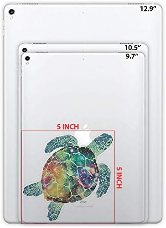 Fincibo 5 x 5 inča Galaxy morska kornjača za skidanje vinilnih naljepnica za vinilne naljepnice za iPad MacBook laptop