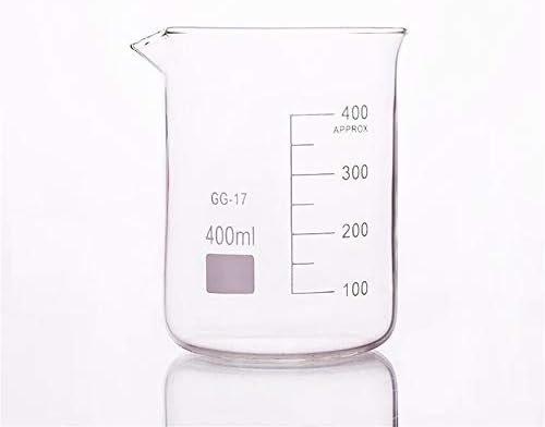 Planinski muški laboratorijski 3pcs 400ml čaša stakla u niskom obliku za hemijsku laboratorijsku laboratoriju mjerenje zadebljanog