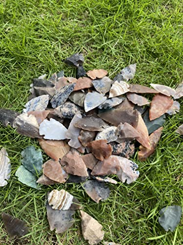 50 PC Lot Flint arrowhead oh Kolekcija projekta Spear DIY bodovi arrowheds