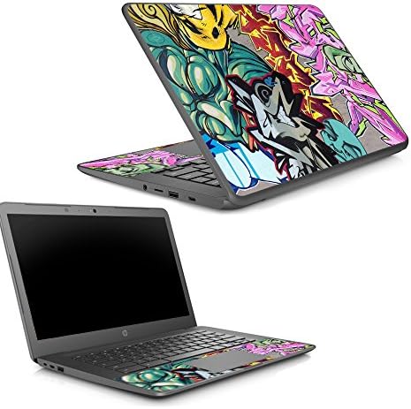 Mighyykins kože kompatibilan sa HP Chromebook 14 G5 - Graffiti Wild Styles | Zaštitni, izdržljivi i jedinstveni poklopac zamotavanja vinilnog dekala | Jednostavan za prijavu, uklanjanje i promjena stilova | Napravljeno u sad