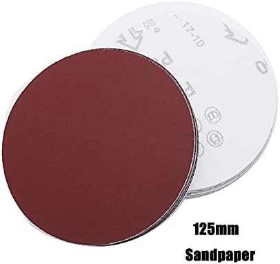 Sander brusni papir 5 inčni brusni papir od 125 mm krug brusnica 40-2000, koristi se za odabir brusilice za kukice i petlje brusilice