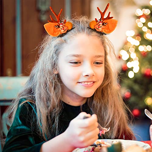 Bling Chibes za djecu Božićne dječje glave slatko za odmor za kosu santa kose dječje djevojke za djecu za djecu za kosu za kosu za klip božićne kose Dodaci za kosu Barrettes za gustu kosu