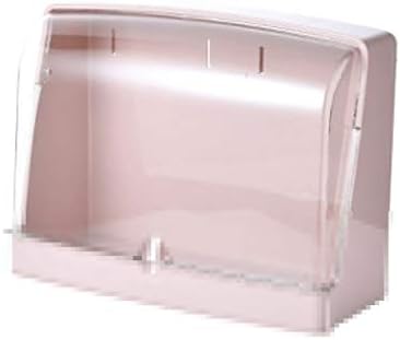 Xjjzs kupaonica zidni vješalica otporan na prašinu i vodootporan prozirni poklopac kutija za skladištenje kozmetičke police za skladišni nosač