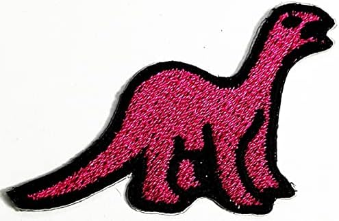 Kleenplus Mini Pink Dinosaurus Cartoon Patch Dinosaur Brachiosaurus patches vezeni flasteri za odjevne farmerke jakne šeširi ruksaci kostim šivenje Repair Decorative
