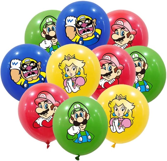 16kom Mario baloni, Mario potrepštine za rođendansku zabavu, Mario tema ukrasi za rođendanske tuš zabave.
