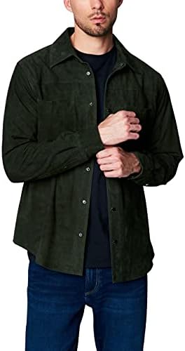 [BLANKNYC] Muška luksuzna Odjeća Suede Shirt Jacket, udoban & stilski Shacket