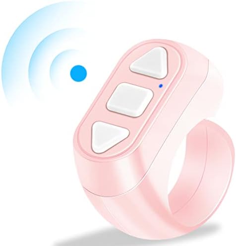 Bluetooth daljinski upravljač za TIK TOK, Prsten za pomicanje na papiru za tiktok iPhone, iPad, mobitel, iOS, Android, Kindle App