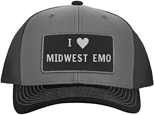 I Srce Volim Midwest Emo-Koža Crna Patch Graviran Kamiondžija Šešir