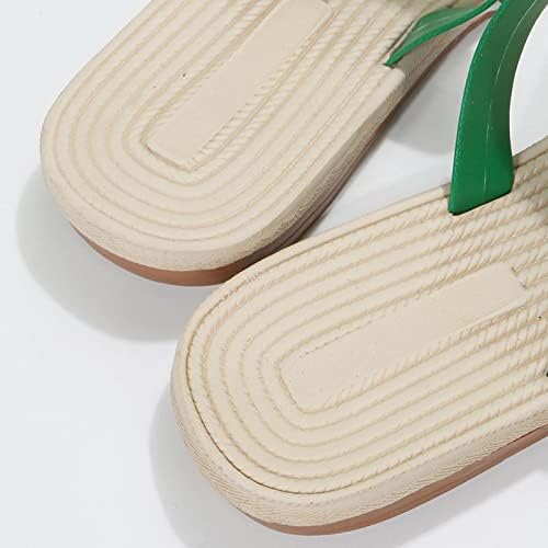 Tange sandale za žene modni Rhinestone Clip Toe papuče Slip-on jastuk vanjski tobogani Summer Beach Slipper