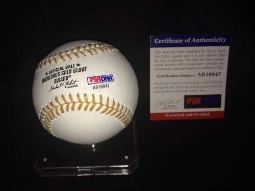 Atsunori Inaba potpisao je službeni zlatni rukavi za bejzbol Nippon Ham borci PSA / DNK - autogramirani bejzbol