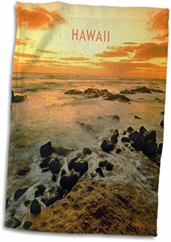 3droza Florene Havaji - Zlatni narančasti sunce za sunčanje na Havajima - Ručnici