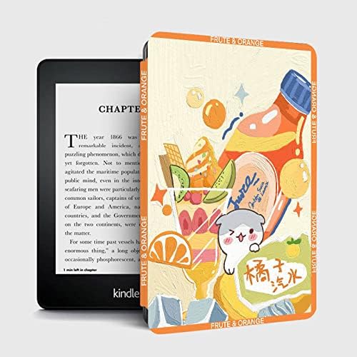 Jnshz Kindle Paperwhite kućište od 6,8 inča, vitak lagani Smart Pu poklopac kućišta za automatsko spavanje/buđenje magnetni za Kindle Paperwhite Izdanje 11. generacije 2021. - slatka zečica, 4