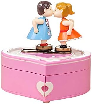 N / A Glazbeni nakit kutija za odlaganje glazbe sa ljubavnim par figurice za dnevno zaljubljeni Dan Day girls Rođendanski poklon