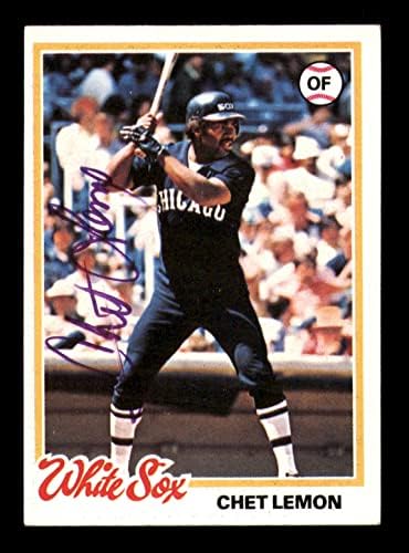 Chet limun autogramirana 1978 kartica 127 Chicago White Sox SKU 213373 - AUTOGREMENI KARTICE OSNOVNIH KLUBA