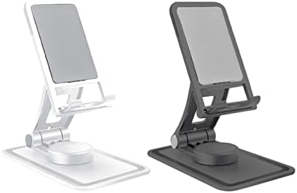 JUMOK 2PCS stalak za mobitel, 360 ° okretni stol za stope, sklopivi postolje za telefon tablet za tablete za mobilne telefone