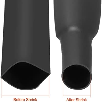 Uxcell cijevi za cijenu od 7 mm dia 11mm ravna širina 10m Dužina 2: 1 Toplina smajna zamotavanje kablovskog rukava plavo