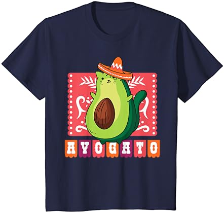 Cinco De Mayo Funny Meow Avogato Mačka Avokado Meksiko T-Shirt